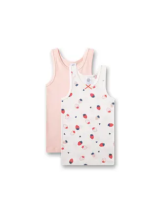 SANETTA | Mädchen Top - Unterhemd 2er Pkg. white pebb | 